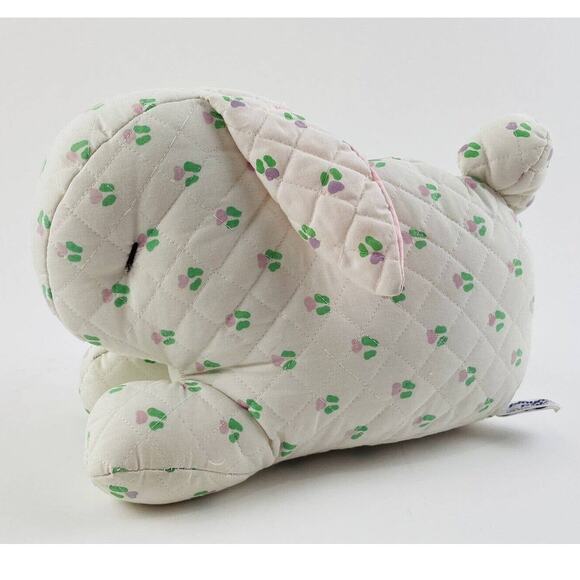 playful pals Other - Vintage Mervyn's Rabbit Bunny Plush Animal Toy Quilted Flowers Tulips Made Korea